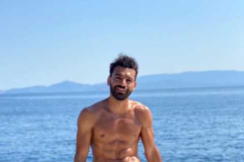 Ripped Mo Salah shows off six-pack on boat as Liverpool star returns to Egypt with future up in the ..