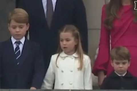 Royal fans all say the same thing as they spot Princess Charlotte making secret gesture to Prince..