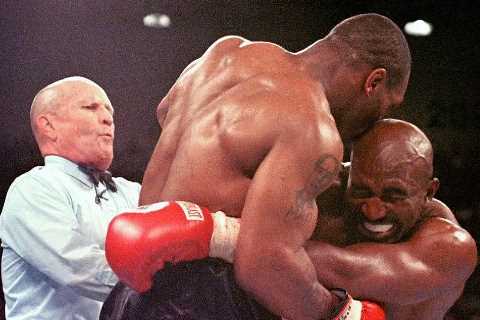 Mike Tyson describes what Evander Holyfield’s ear tasted like 25 years on from biting rival in the..