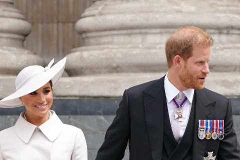 Meghan Markle and Prince Harry jet back to America BEFORE Queen’s Platinum Jubilee ends