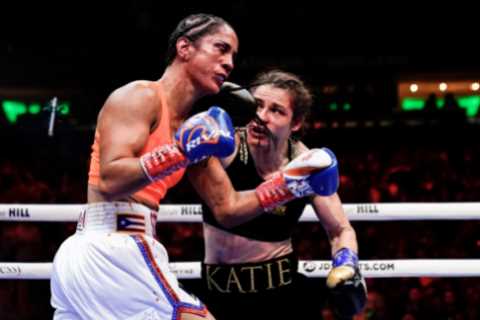 Eddie Hearn says Katie Taylor’s Croke Park rematch vs. Amanda Serrano is off as Puerto Rican..