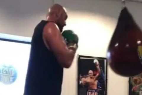 ‘You’ve got one more in you’ – Fans beg Tyson Fury to come out of retirement as he shows off boxing ..
