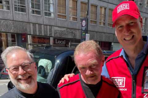 Prince William put me to shame by selling more Big Issues than I did, says veteran vendor