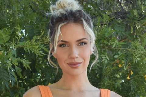Paige Spiranac reveals how she left colleagues tongue-tied with low-cut top for filming as she had..