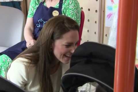 Kate Middleton hints she misses having a newborn &amp; makes sweet comment about Prince Louis..