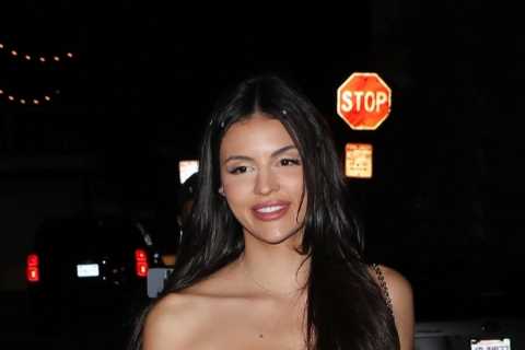 Scott Disick’s ‘girlfriend’ Holly Scarfone suffers major NSFW wardrobe malfunction after she falls..