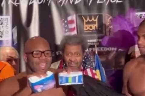 Daniel Dubois taunted with SANITARY TOWELS at weigh-in with Trevor Bryan as Brit vows to destroy..