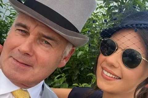 Eamonn Holmes poses with rarely-seen daughter Becca, 31, as ‘gorgeous’ girl joins him at Ascot