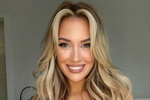Paige Spiranac celebrates US Open by posing in stars and stripes bikini after being named world’s..