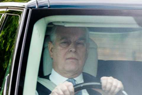 Snubbed Prince Andrew heads for lunch with the Queen after being BANNED from Garter Day service