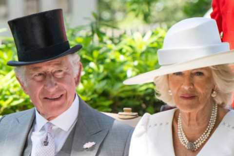 Prince Charles beams with Camilla as they lead Royals at Ascot – but the Queen, 96, stays home