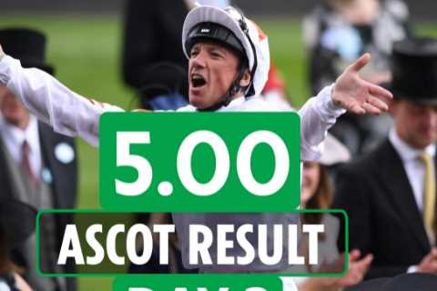 Who won the 5.00 at Ascot? How EVERY horse finished in the Britannia Stakes