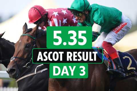 Who won the 5.35 at Ascot? How EVERY horse finished in the Hampton Court Stakes