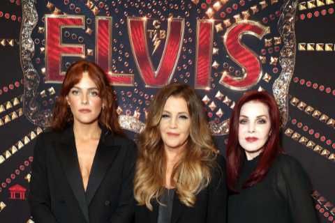 Three generations of Elvis Presley’s family unite to watch music icon’s new biopic