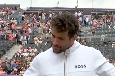 Sue Barker breaks down in tears after Queen’s champion Berrettini takes mic to pay tribute to..