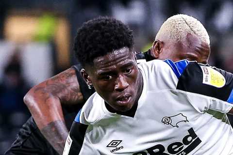 Man Utd interested in snatching Derby starlet Malcolm Ebiowei in summer transfer as Crystal Palace..