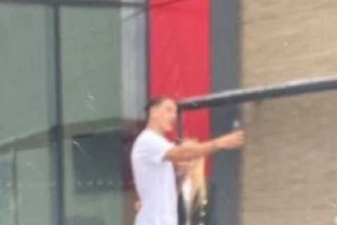 Darwin Nunez arrives for Liverpool medical as first image ‘leaked’ of £85m Benfica striker at..