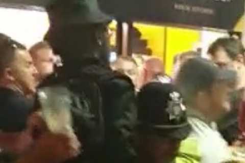 Innocent England fans left nauseous with streaming eyes after cops pepper-sprayed suspect
