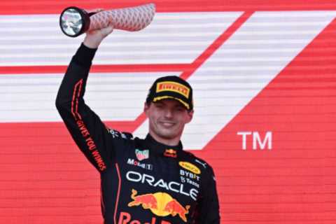 Max Verstappen takes control of F1 title race at Azerbaijan GP as BOTH Ferraris fail to finish and..