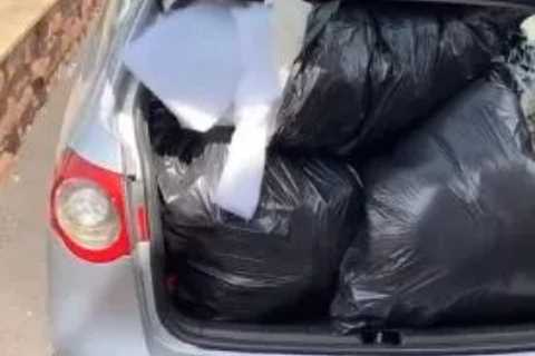 ‘It’s not all glitz and glamour’ – Watch family man Tyson Fury load £20k VW Passat with rubbish for ..