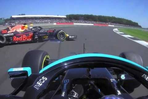 Max Verstappen MOCKED F1 rival Lewis Hamilton just moments after his 180mph crash at British Grand..