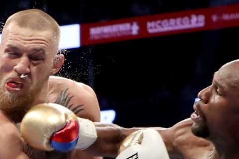 Conor McGregor and Floyd Mayweather ‘in talks for boxing REMATCH’ as Notorious hints with cryptic..