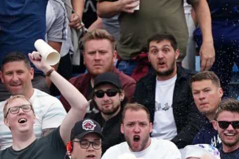 Chaos at England Test match against New Zealand as fight breaks out in stands in shameful scenes at ..
