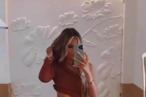 Olivia Attwood risks baring all as she goes KNICKERLESS to a wedding