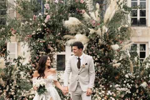 Harry Maguire’s wife Fern shows off stunning wedding dress in new snap after wedding Man Utd star..