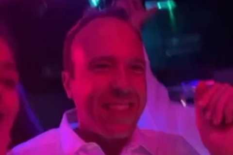Matt Hancock spotted reliving his uni days as he dances with students in nightclub