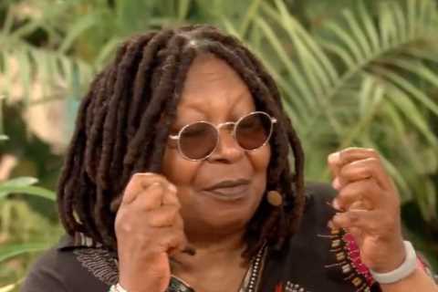 The View’s Whoopi Goldberg flubs her words and forgets key detail live on air in special Bahamas..