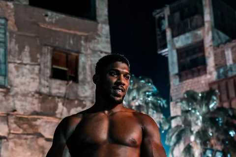 Anthony Joshua shows off ripped physique with still two months until fight as Brit shows off skills ..