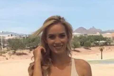 Paige Spiranac opens up on the naked photo leak that left her in tears before she ‘got t**s out on..