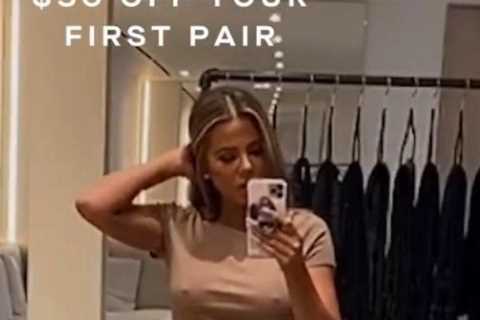 Khloe Kardashian goes BRALESS in tiny crop top after fans fear star is ‘thinner than ever’