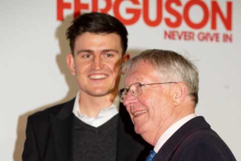 Sir Alex Ferguson wishes Harry Maguire and his new bride ‘years of happiness’ in clip played at..