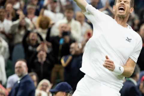 Andy Murray does UNDERARM SERVE as he battles back from set down to beat James Duckworth at..