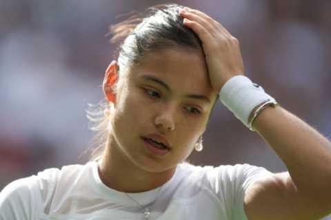 ‘It’s a joke’ – Emma Raducanu, 19, slams public pressure on her after crashing out of Wimbledon in..