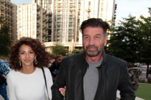 Nick Knowles, 59, and girlfriend Katie Dadzie, 32, look loved up on night out in London