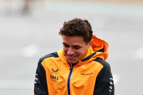 Watch hilarious moment Daniel Ricciardo smashes F1 pal Lando Norris in face with SPACE HOPPER ahead ..