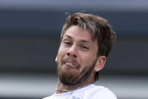 Cameron Norrie reaches first-ever Grand Slam last 16 with straight sets win over Steve Johnson on..