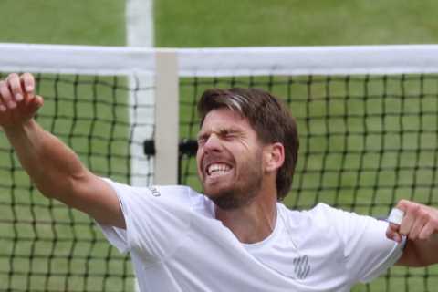 Cameron Norrie becomes first British man to reach Wimbledon quarter-finals in five years with..