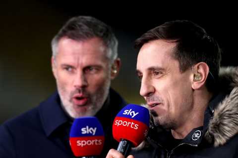 Gary Neville and Jamie Carragher in Twitter spat after Cristiano Ronaldo’s bombshell Man Utd..