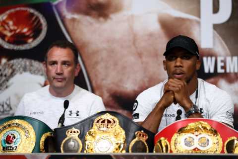 Anthony Joshua reveals he sacked Rob McCracken and old training team for not telling him he was..