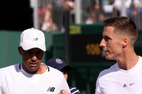 Wimbledon row erupts over ‘faulty hawkeye’ as Joe Salisbury and Rajeev Ram refuse to play on in..