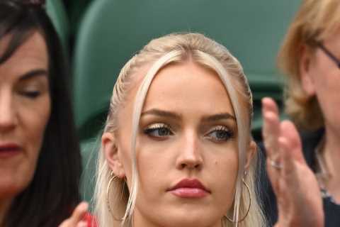 Taylor Fritz’s model girlfriend Morgan Riddle steals show on Centre Court – and fans are all saying ..