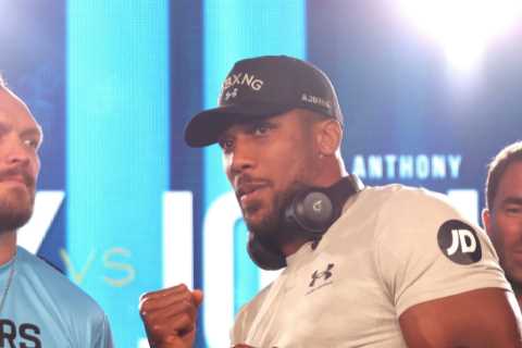 Anthony Joshua vs Oleksandr Usyk rematch to be shown on Sky Sports in shock £25m deal despite..