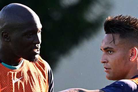 Romelu Lukaku trains for first time back at Inter Milan following return to Italy after horror £97..