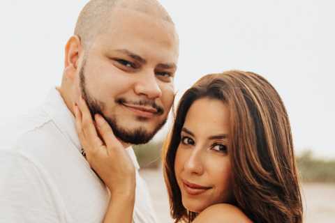 Teen Mom’s Vee Rivera stuns in plunging white dress &amp; shows off PDA with husband Jo at beach..