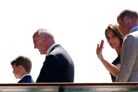 Prince George comes with Kate Middleton and William to watch Nick Kyrgios and Novak Djokovic in..