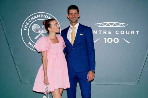 Novak Djokovic’s wife Jelena in furious Twitter spat over his ‘anti-vax’ tag while attending..